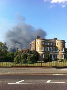 The fire in Walthamstow was big news